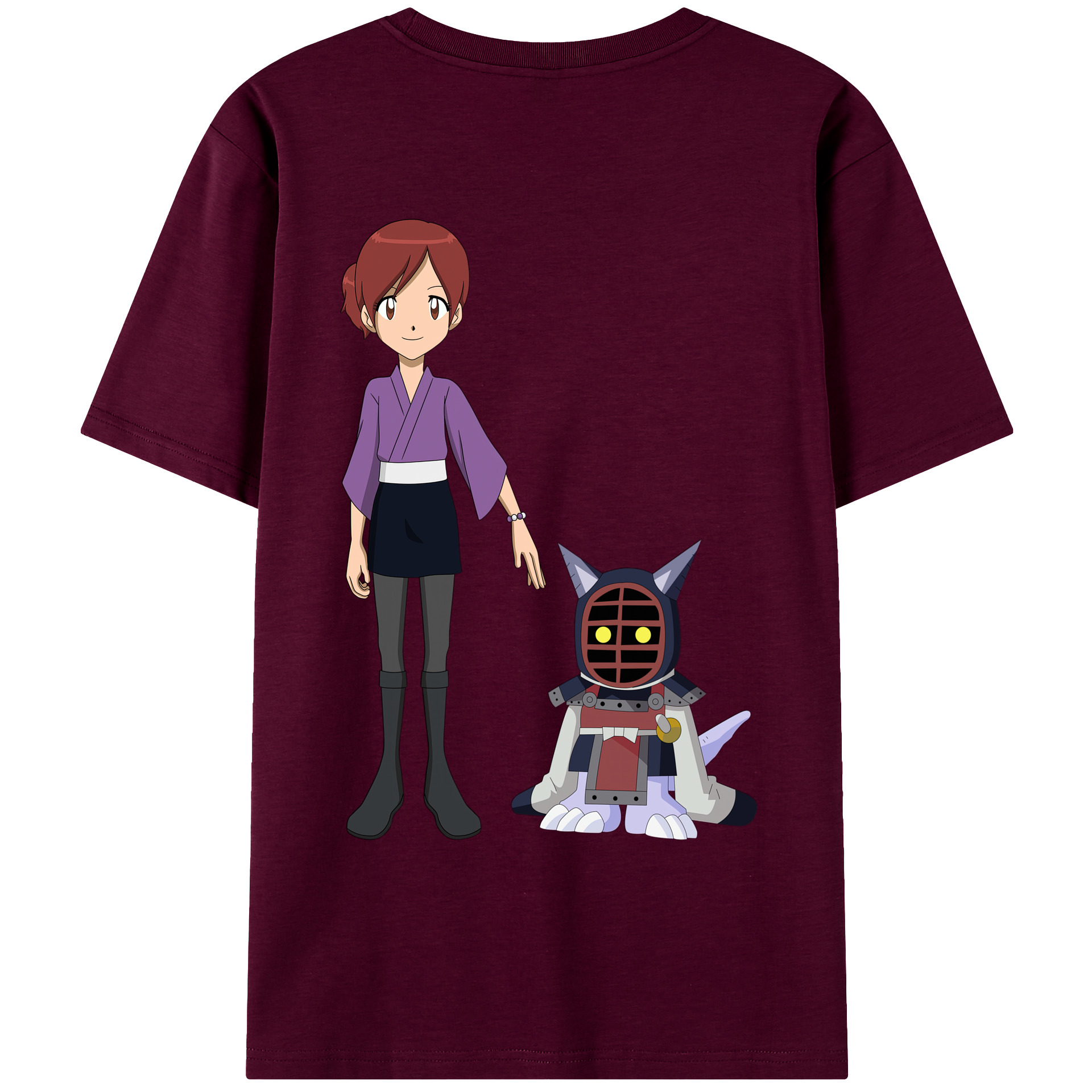 （画像用） Digimon デジタルモンスター/デジモン レディース半袖Tシャツ(バックプリント)